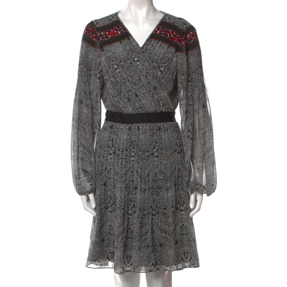 Diane von furstenberg Elegant Black Patterned Dress